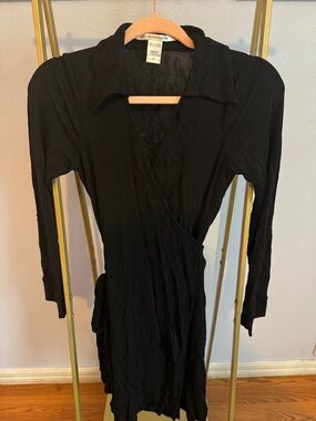 Diane Von Furstenberg Black Dress with Branded Neck Label